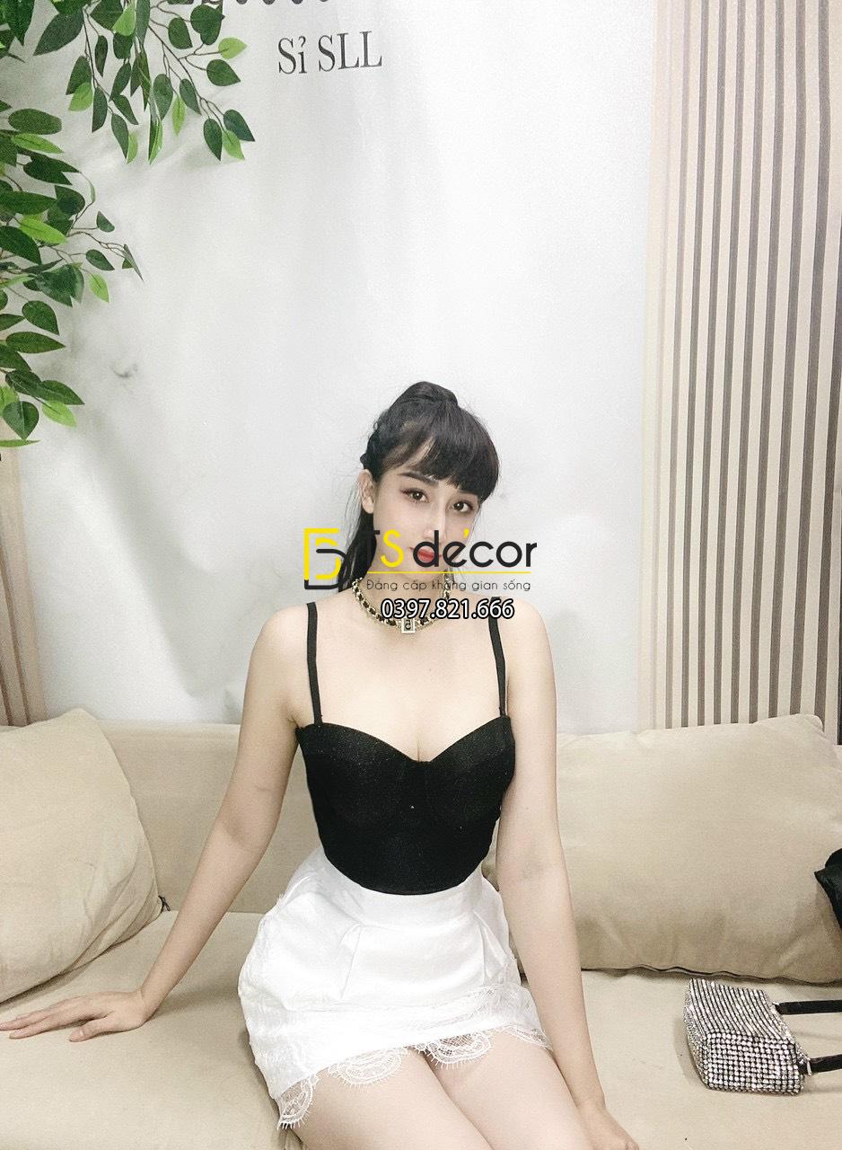 Phông Nền Livestream Chụp Ảnh Giả Tường Gạch, Sàn Gỗ 3D 5D Mã P182