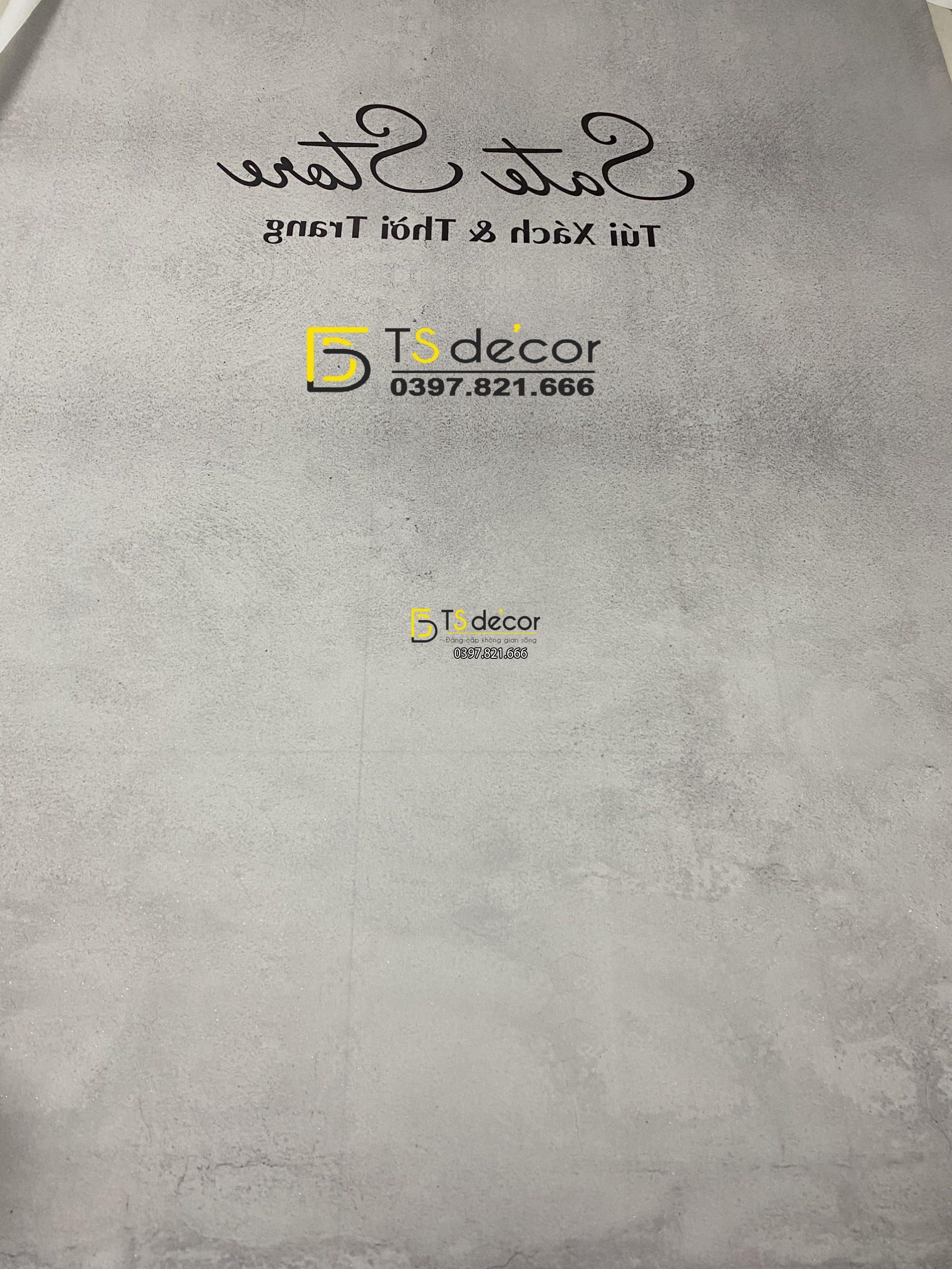 Phông Nền Livestream Chụp Ảnh Tường Xám Xi Măng 3D 5D Mã P340A