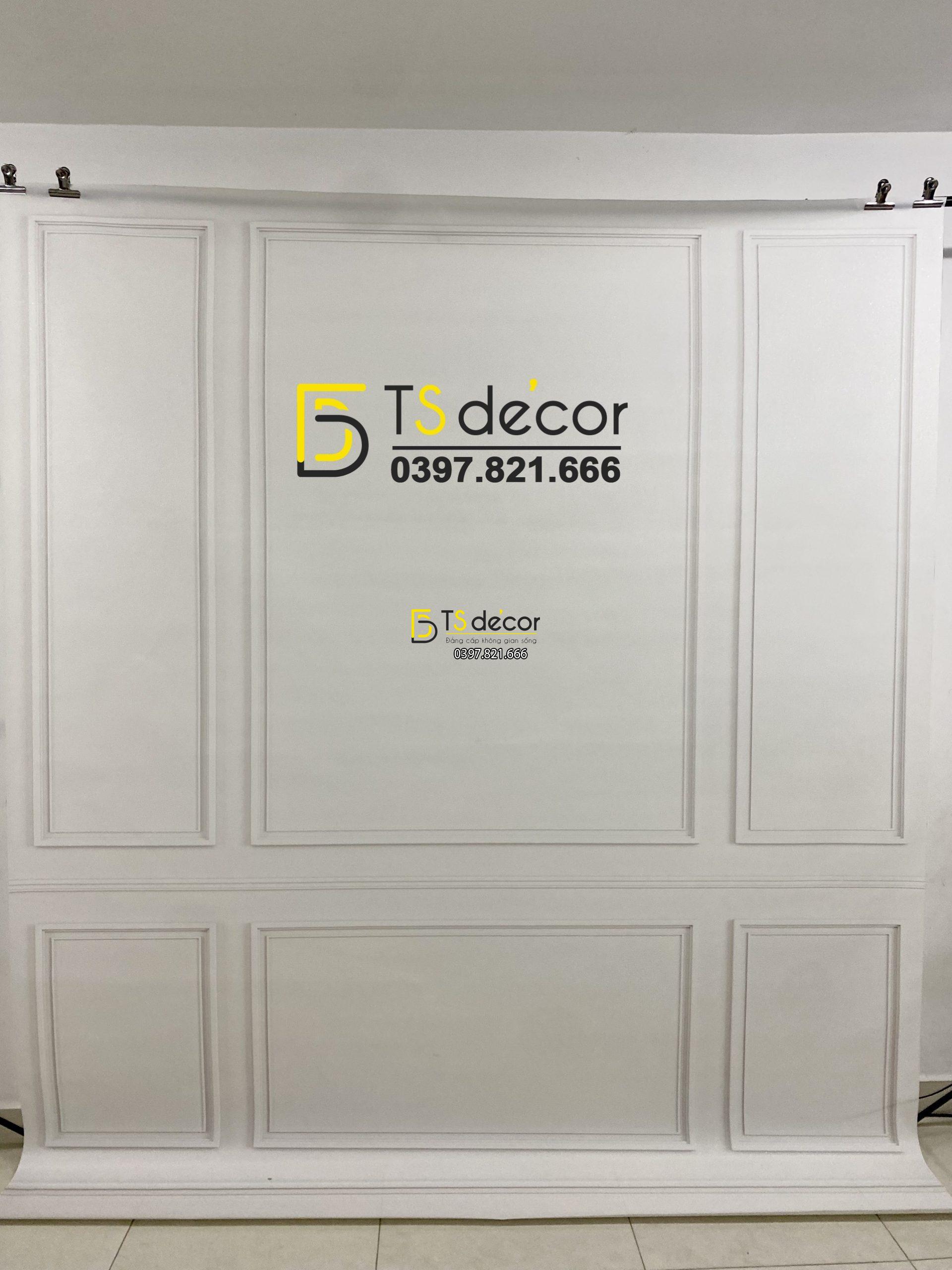 Phông Nền Livestream Chụp Ảnh Phào Chỉ Tân Cổ Điển 3D 5D Mã P369