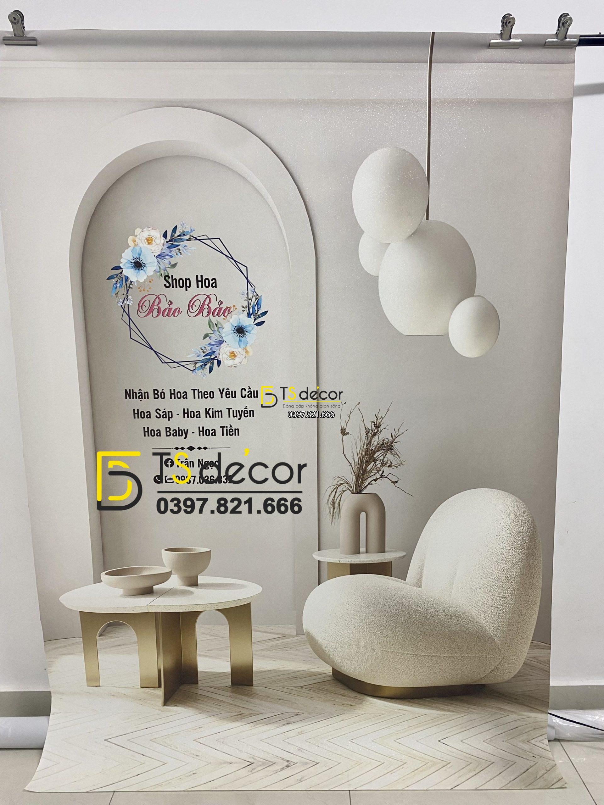 Phông Nền Livestream Chụp Ảnh Trang TRí Decor 3D 5D Mã P437