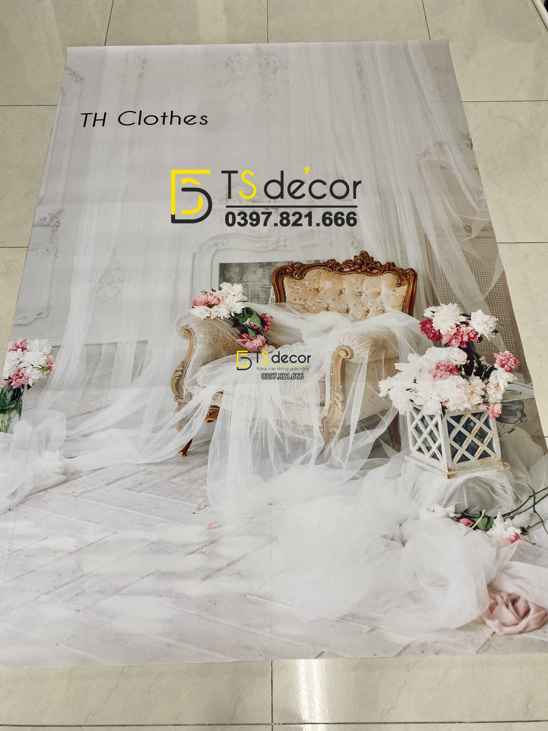 Phông Nền Livestream Chụp Ảnh Studio 3D 5D Mã P187