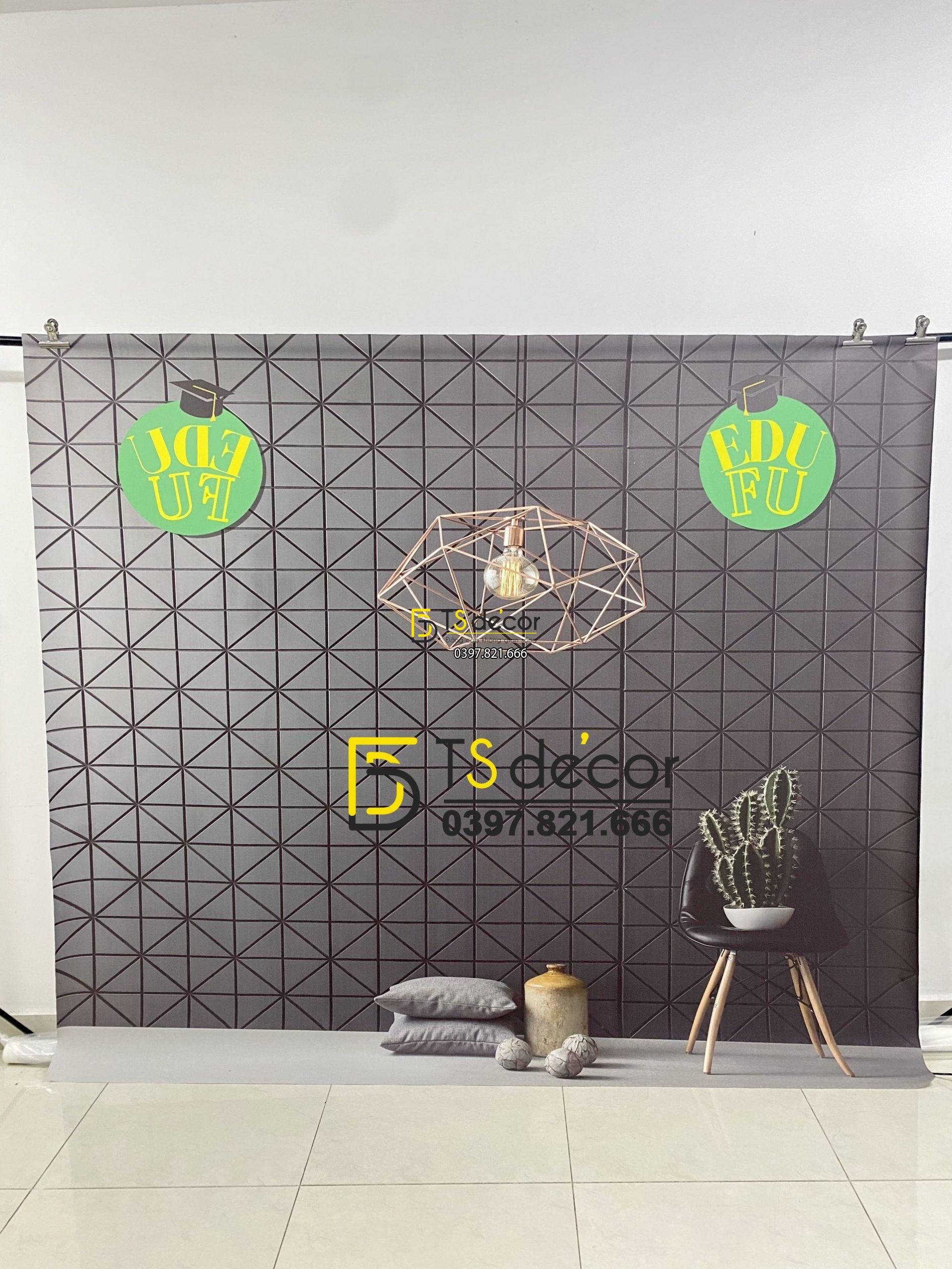 Phông Nền Livestream Chụp Ảnh Màu Trầm Hiện Đại 3D 5D Mã P292