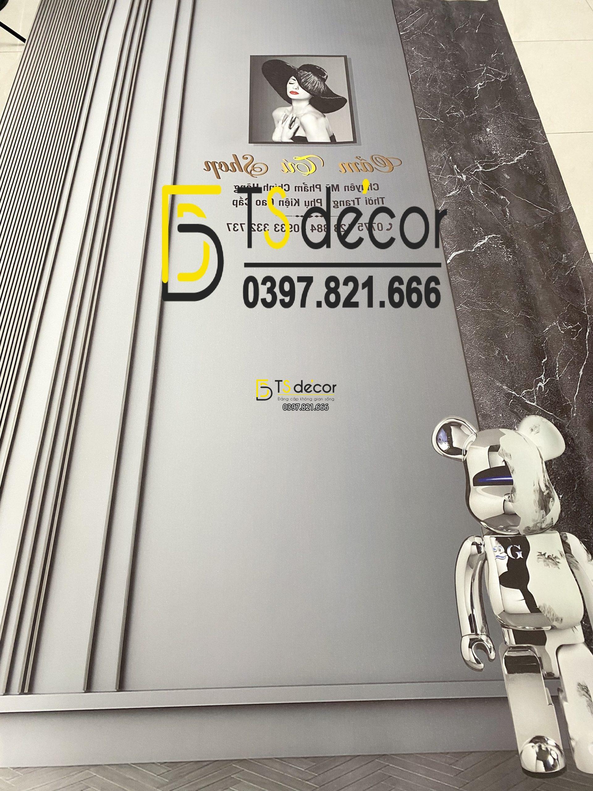 Phông Nền Livestream Chụp Ảnh Xám Xi Măng 3D 5D Mã P259C