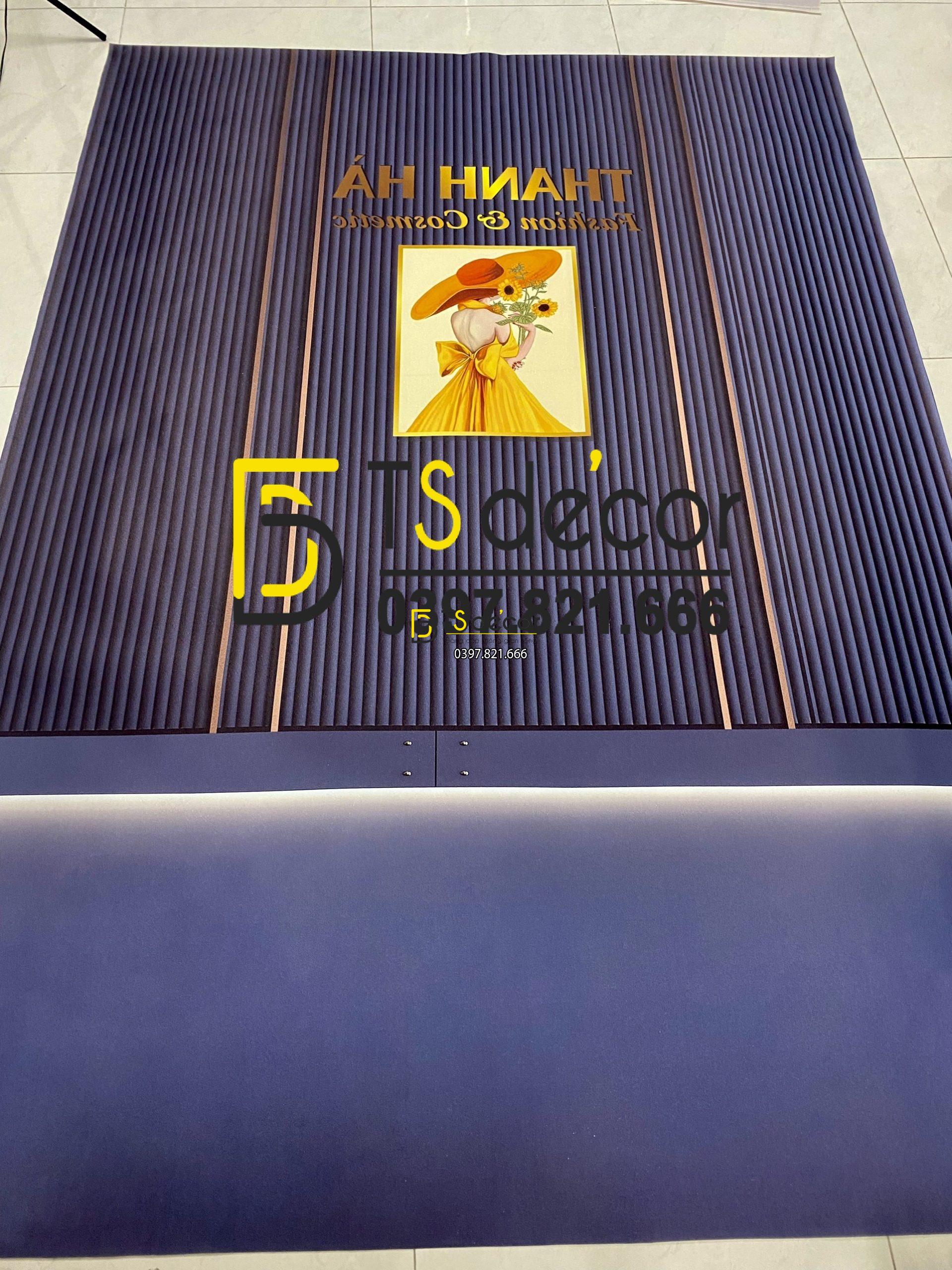 Phông Nền Livestream Chụp Ảnh Phào Chỉ Hiện Đại 3D 5D Mã P429