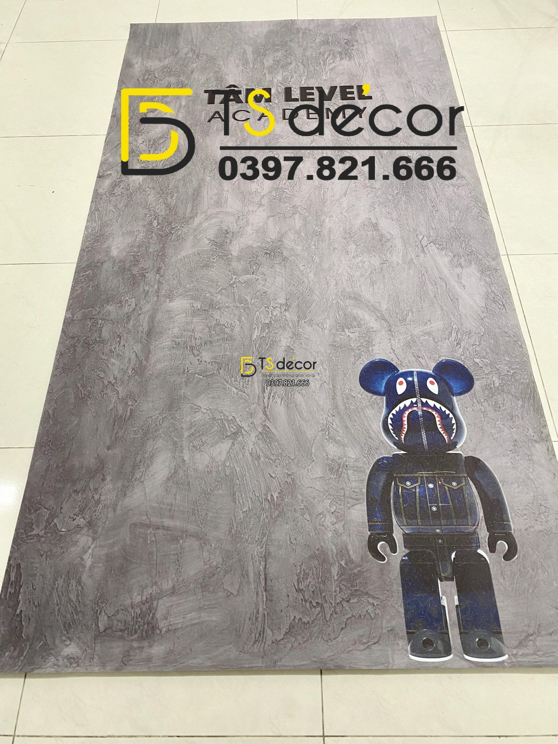 Phông Nền Livestream Chụp Ảnh Xám Xi Măng 3D 5D Mã P265