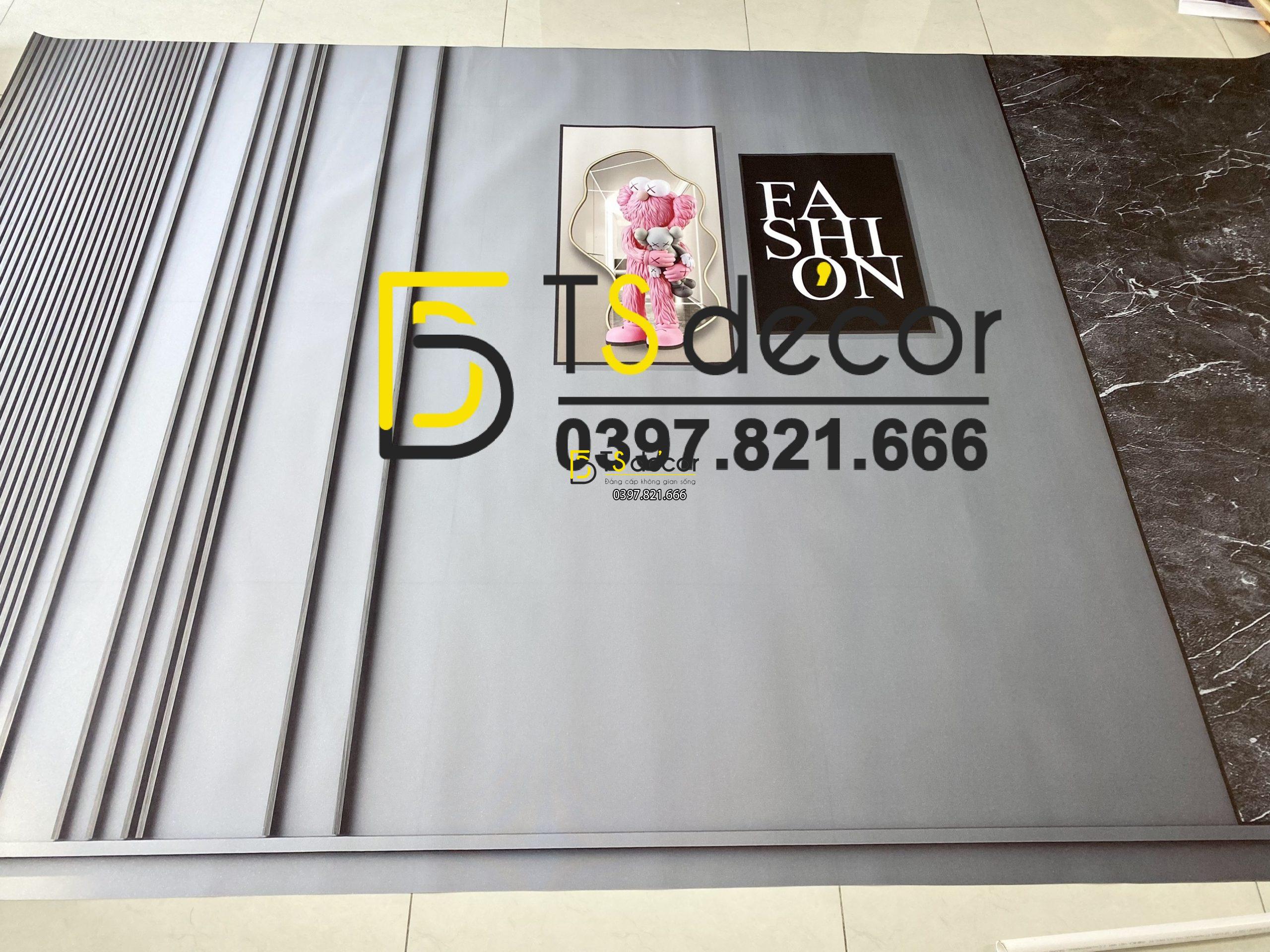 Phông Nền Livestream Chụp Ảnh Xám Xi Măng 3D 5D Mã P259C