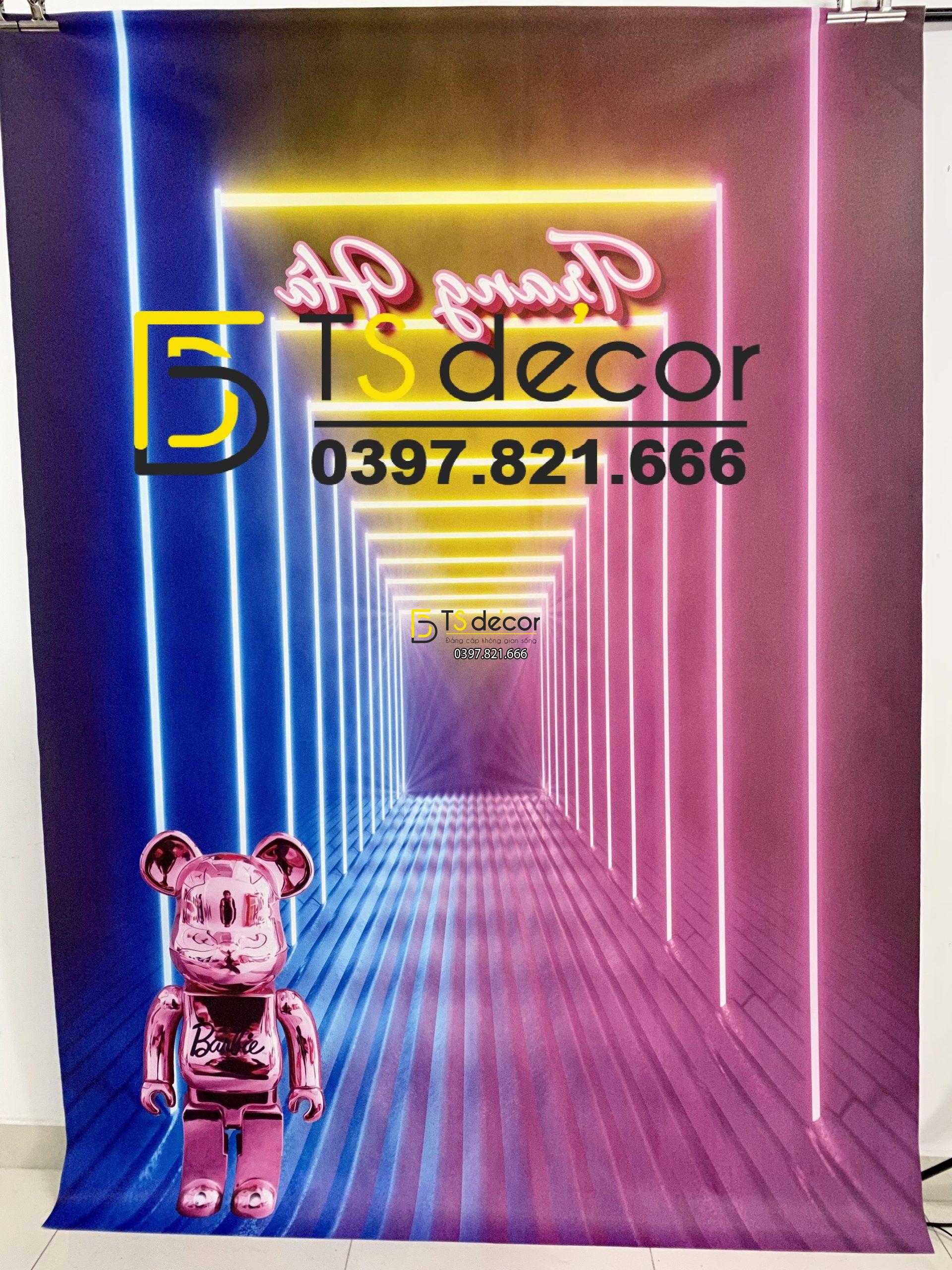 Phông Nền Livestream Chụp Ảnh Tạo Hiệu Ứng Neon Độc Đáo 3D 5D Mã P228