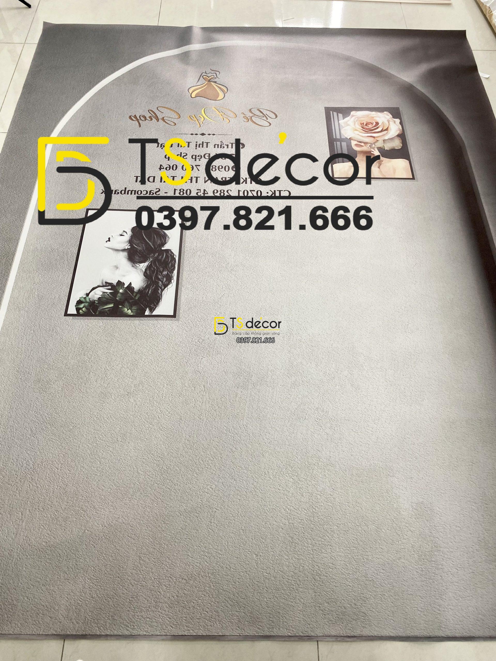 Phông Nền Livestream Chụp Ảnh Xám Xi Măng Cổng Vòm 3D 5D Mã P264A