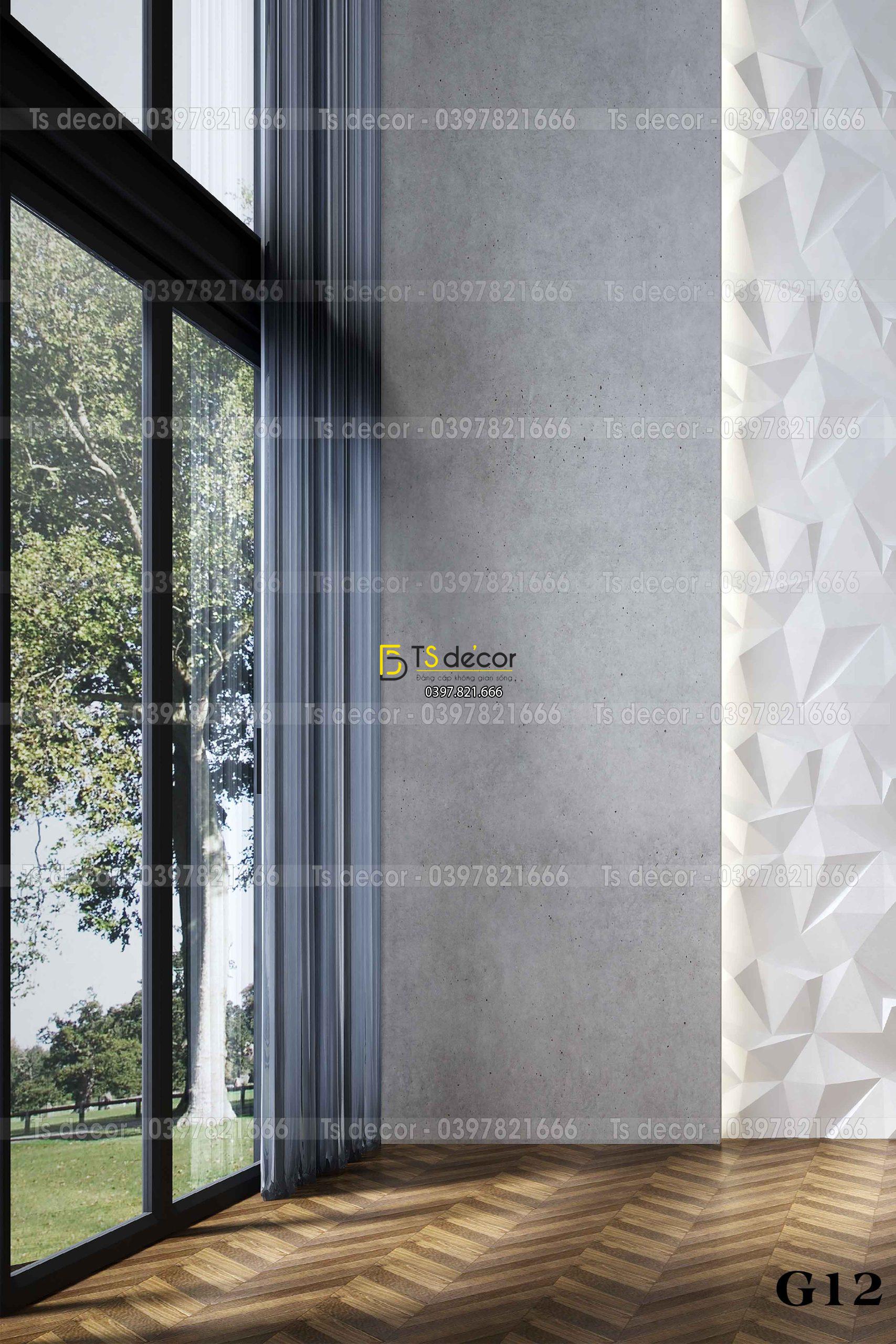 Phông Nền Livestream Chụp Ảnh Giả Góc Hiện Đại 3D 5D Mã G12