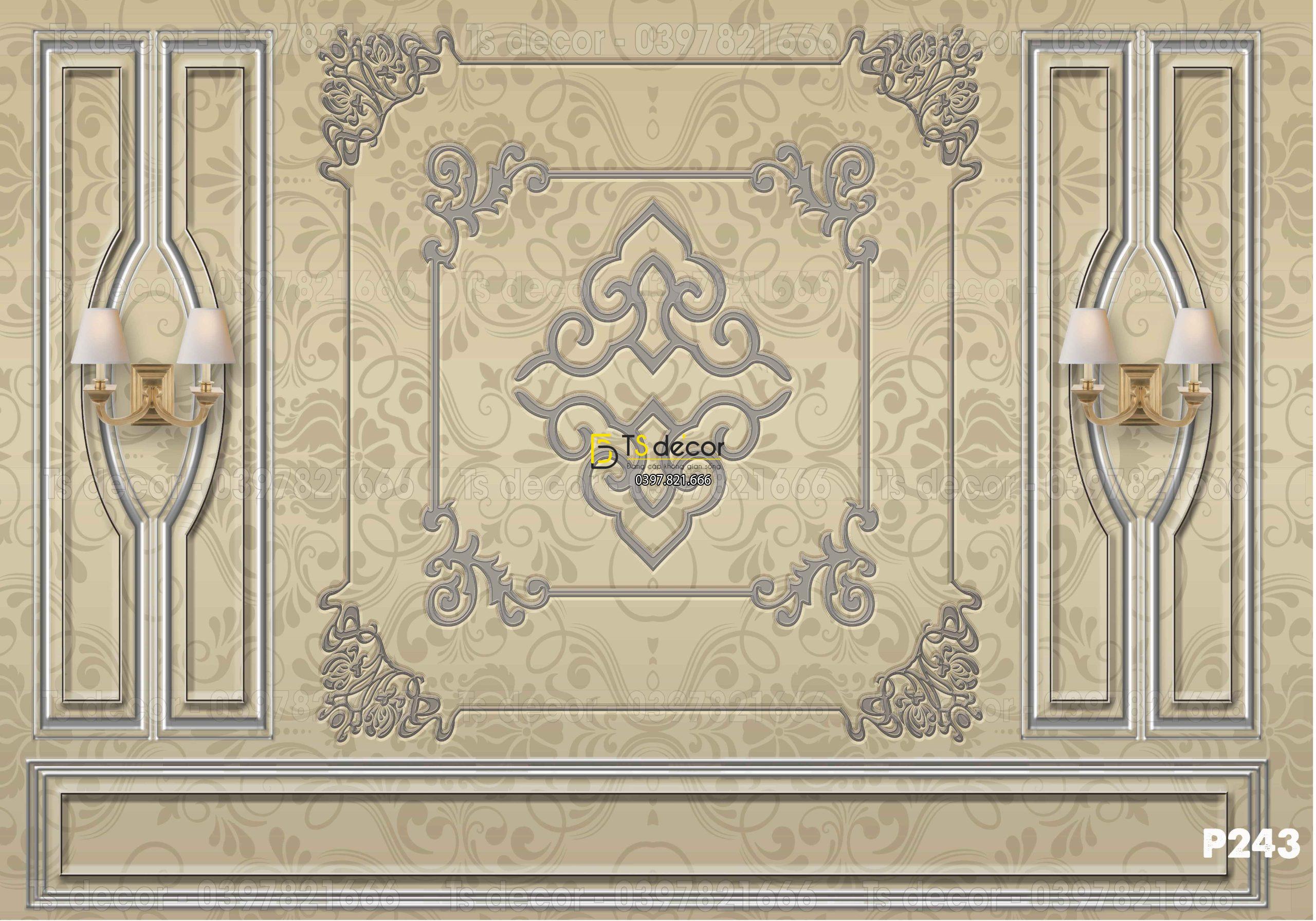 Phông Nền Livestream Chụp Ảnh Trang Trí Hiện Đại 3D 5D Mã P243