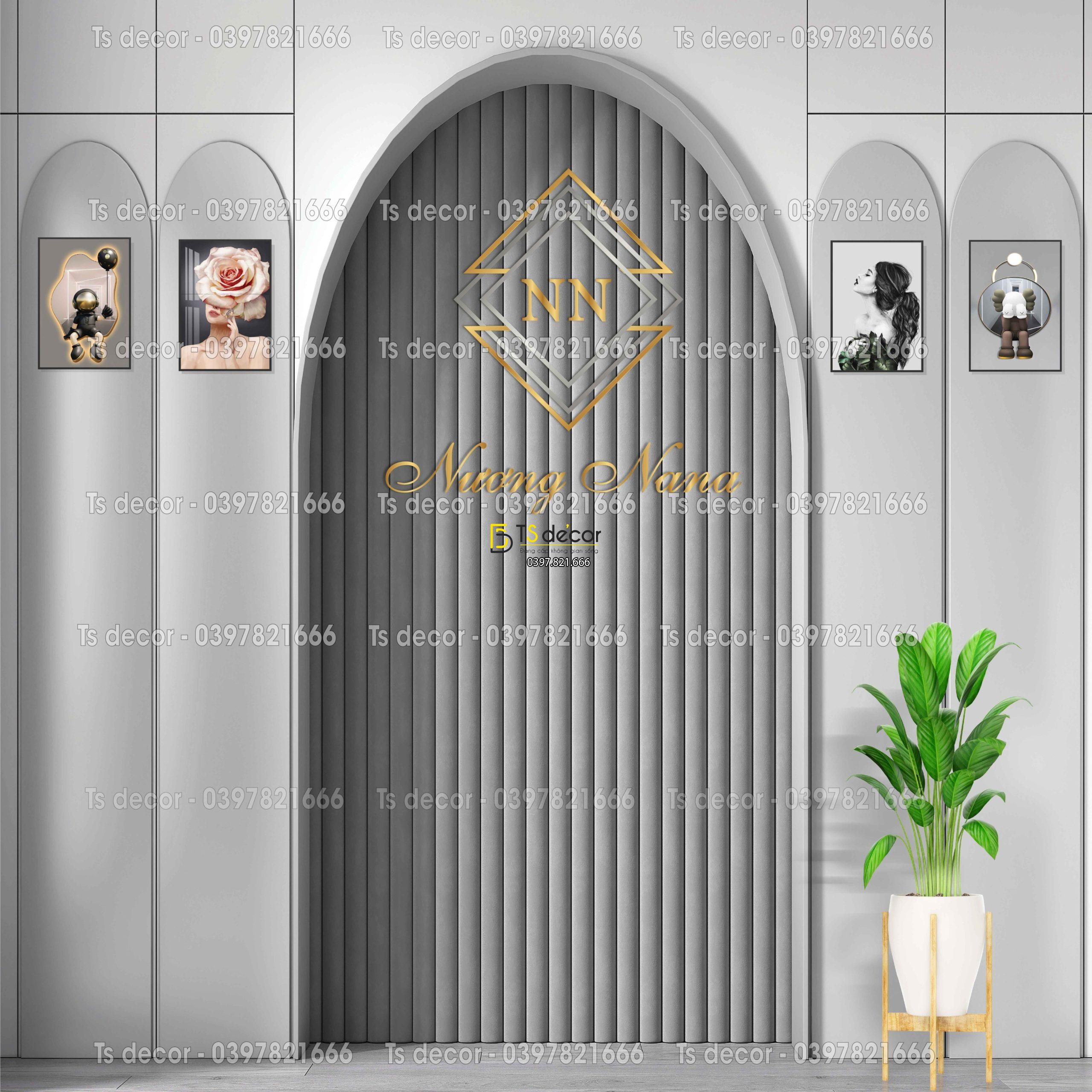 Phông Nền Livestream Chụp Ảnh Decor Trang Trí Tường Hiện Đại 3D 5D Mã P518C