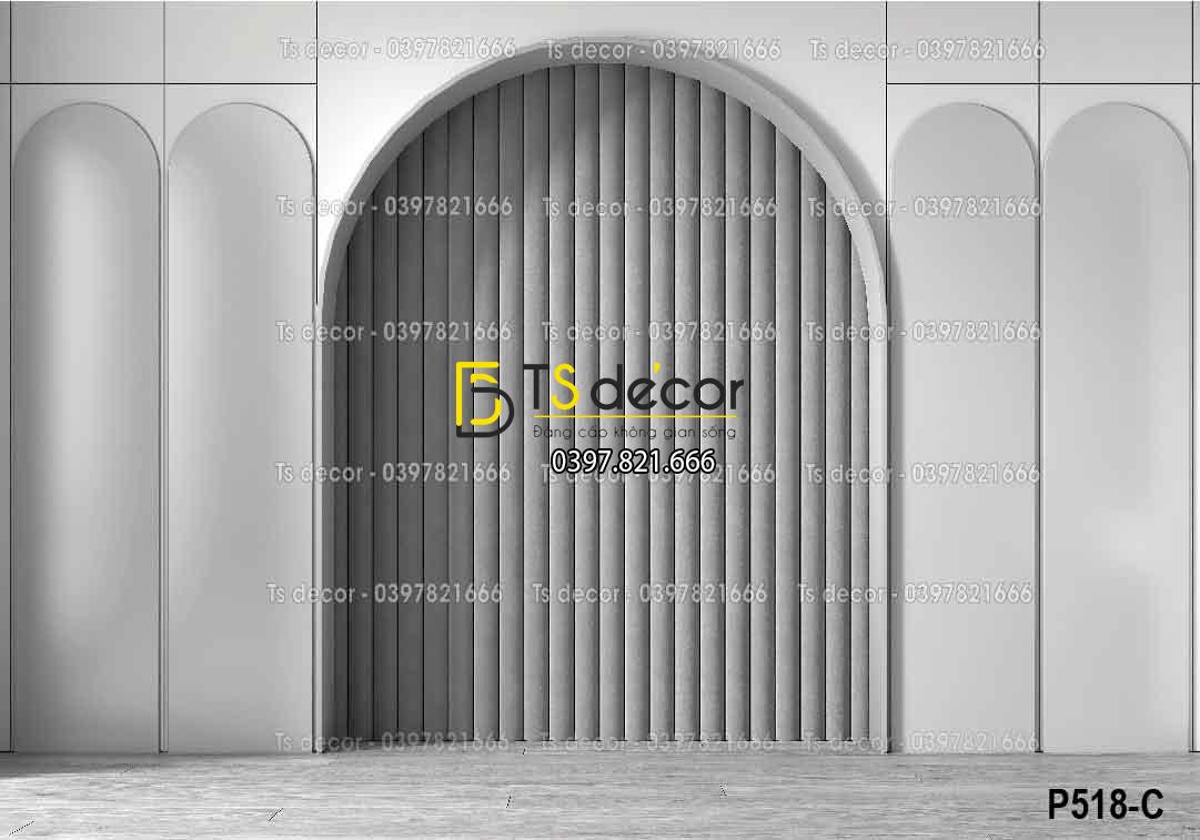 Phông Nền Livestream Chụp Ảnh Decor Trang Trí Tường Hiện Đại 3D 5D Mã P518C