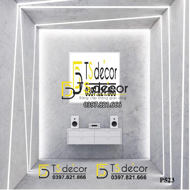 Phông Nền Livestream Chụp Ảnh Decor Trang Trí Tường Hiện Đại 3D 5D Mã P523A
