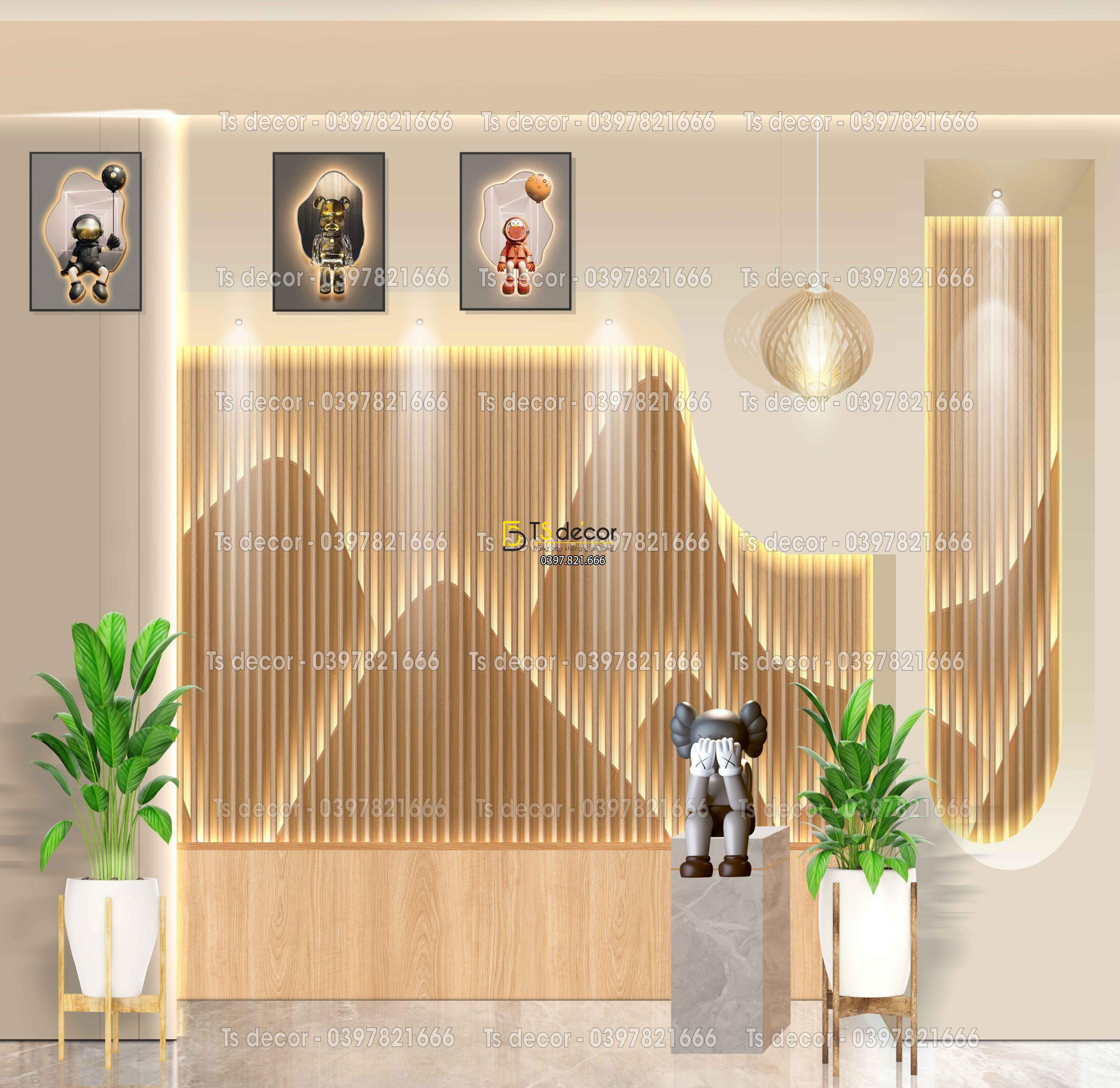 Phông Nền Livestream Chụp Ảnh Decor Trang Trí Tường Hiện Đại 3D 5D Mã P529