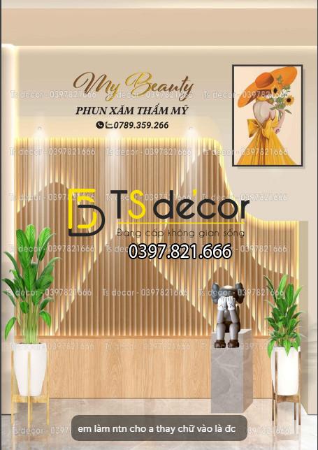 Phông Nền Livestream Chụp Ảnh Decor Trang Trí Tường Hiện Đại 3D 5D Mã P529