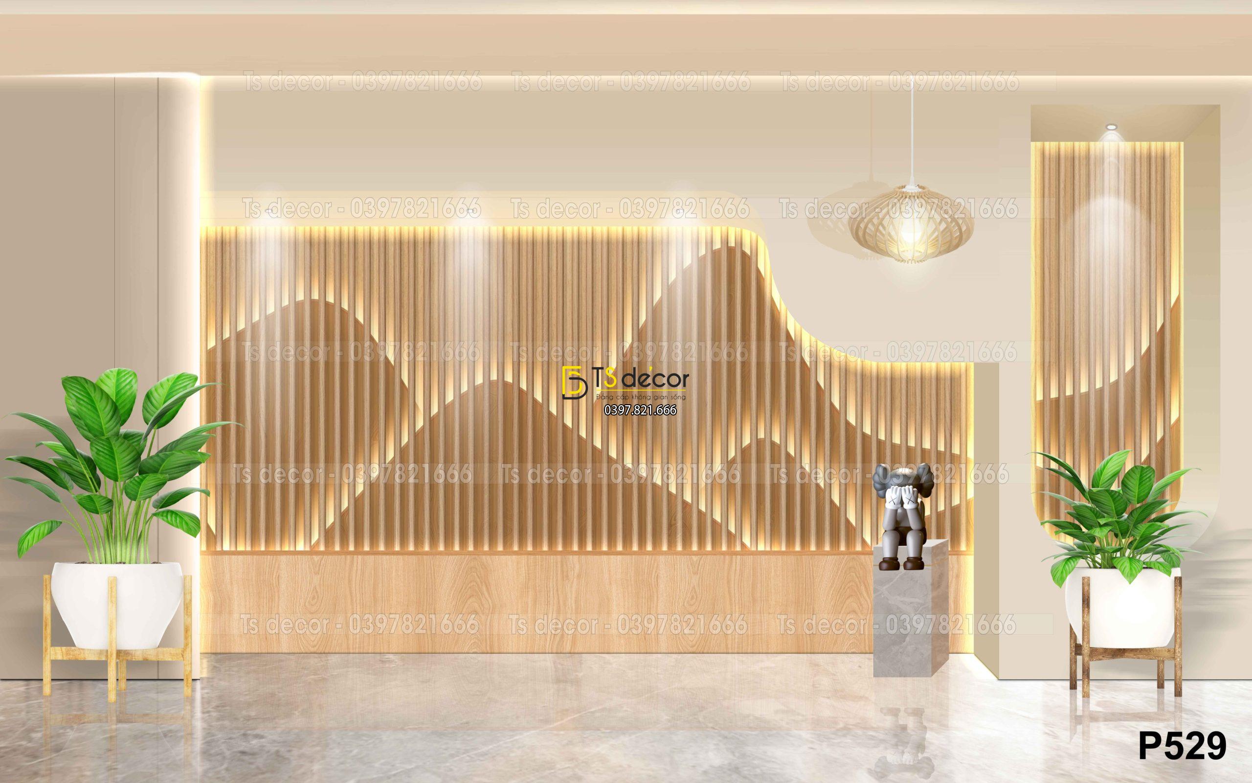 Phông Nền Livestream Chụp Ảnh Decor Trang Trí Tường Hiện Đại 3D 5D Mã P529