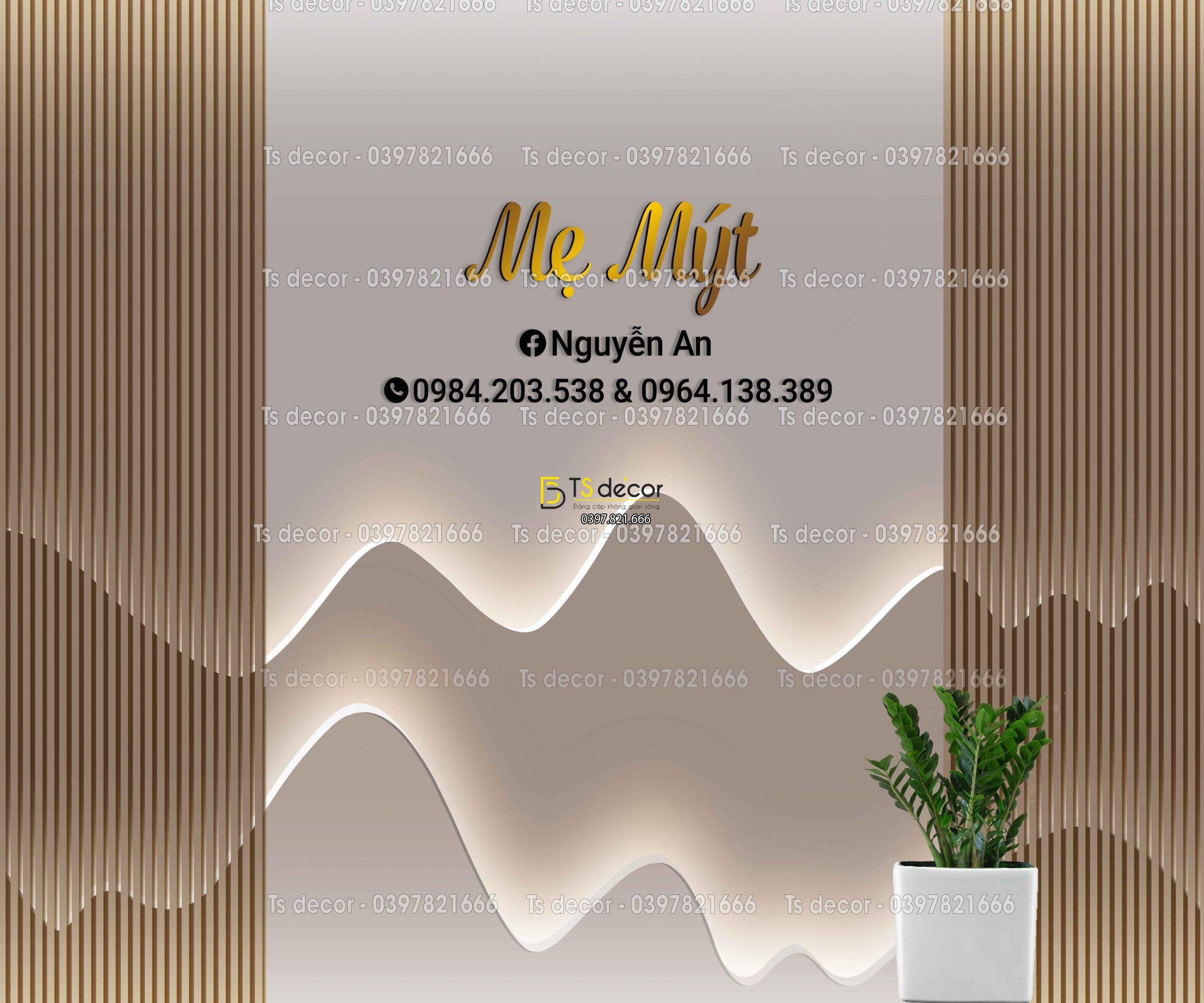 Phông Nền Livestream Chụp Ảnh Lam Sóng Hiện Đại 3D 5D Mã P531