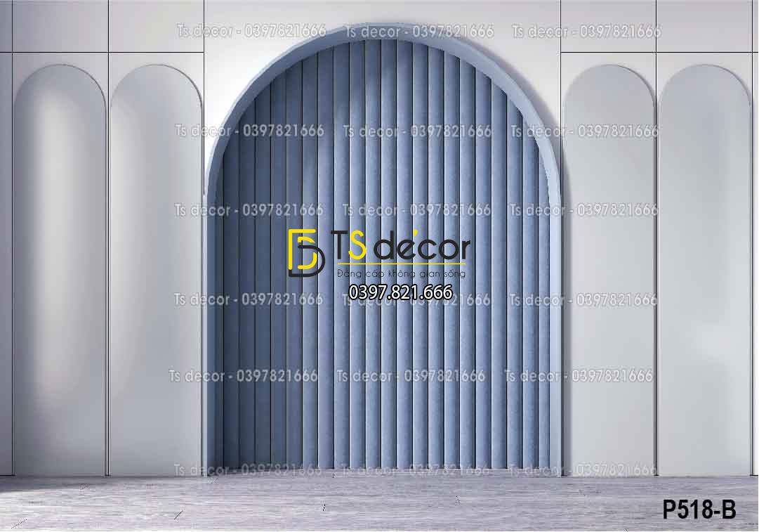 Phông Nền Livestream Chụp Ảnh Decor Trang Trí Tường Hiện Đại 3D 5D Mã P518B