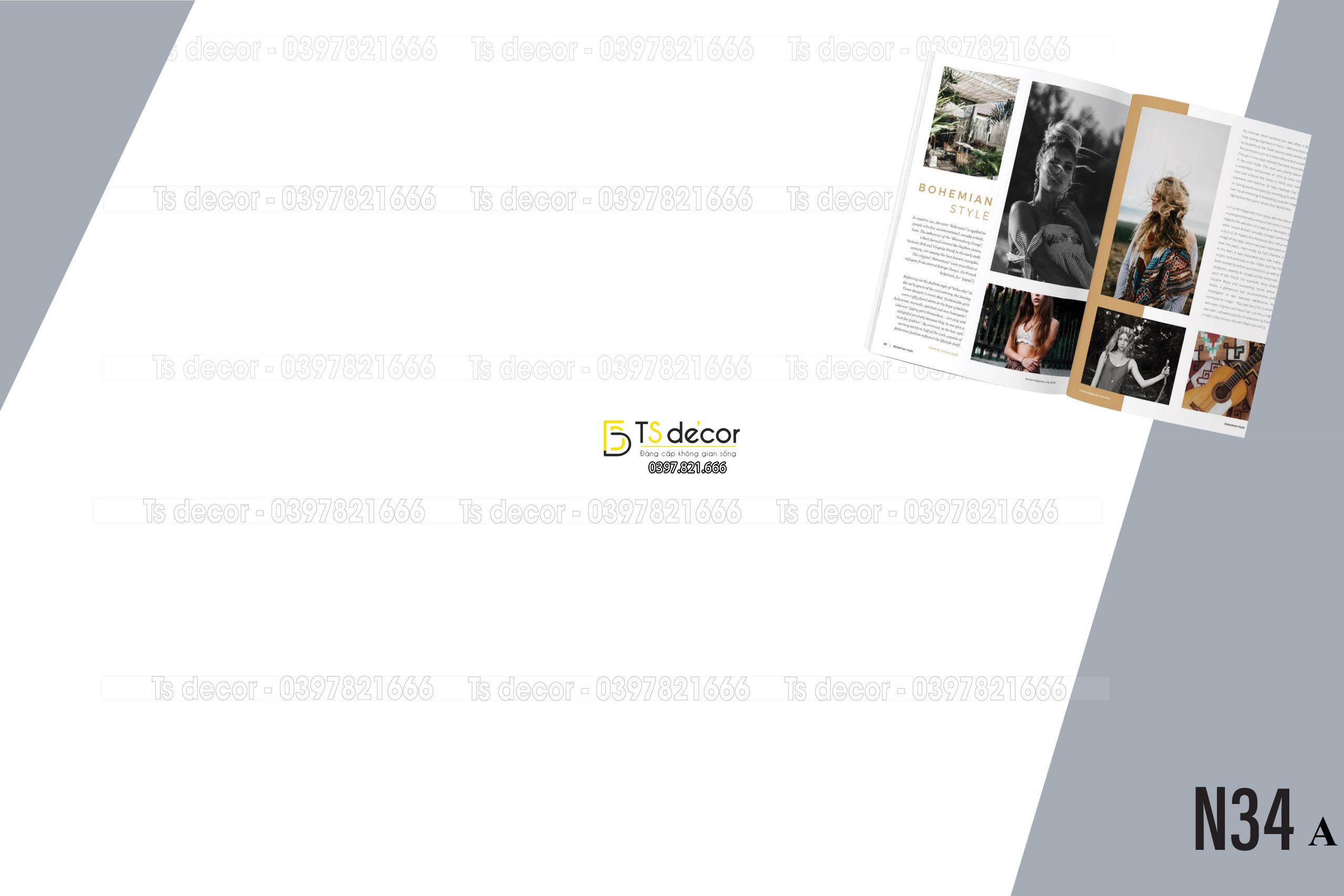 Thảm Chụp Ảnh Sản Phẩm 5D cao cấp, in sẵn phụ kiện decor N34A-01