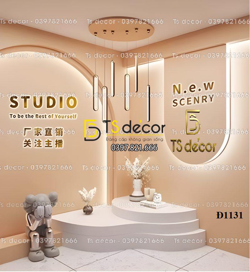 Phông Nền, Background Livestream Chụp Ảnh, Quay video Hiện Đại 3D 5D Mã Đ1131