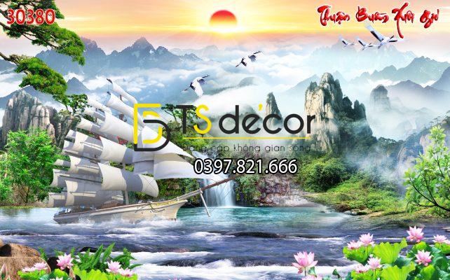 tranh-dan-tuong-phong-canh-thuan-buom-xuoi-gio