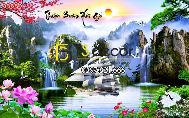 tranh-dan-tuong-phong-canh-thuan-buom-xuoi-gio