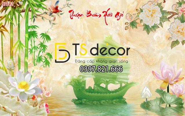 tranh-dan-tuong-5d-thuan-buom-xuoi-gio-gia-ngoc