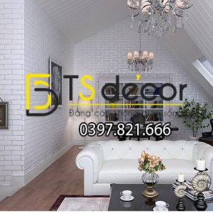 Giấy Dán Tường 3D Họa Tiết Giả Gạch Hiện Đại 3D009 - Ảnh 9