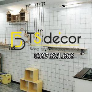 Giấy Dán Tường Caro Ô Vuông Trắng 3D088 - Ảnh 5