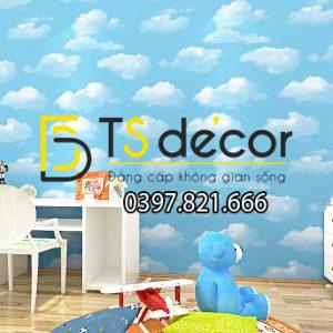 Giấy Dán Tường Họa Tiết Mây Bay 3D066 - Ảnh 5