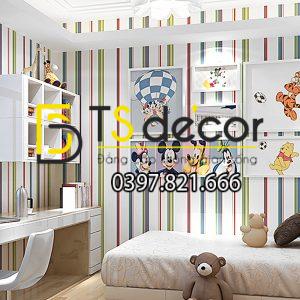 Giấy Dán Tường Sọc Dọc Hiện Đại Đơn Giản 3D058 - Ảnh 4