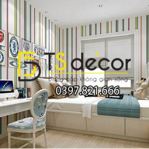 Giấy Dán Tường Sọc Dọc Hiện Đại Đơn Giản 3D058 - Ảnh 5