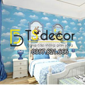 Giấy Dán Tường Họa Tiết Mây Bay 3D066 - Ảnh 3