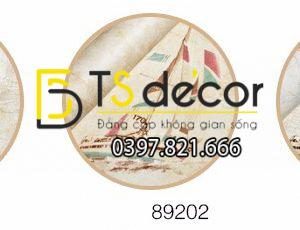 Giấy Dán Tường Họa Tiết Thuyền Buồm Phòng Ngủ Trẻ Em 3D144 - Ảnh 2