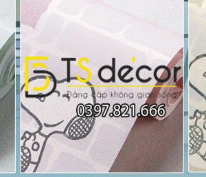 Giấy Dán Tường Phòng Trẻ Em Họa Tiết Cho Snoopy 3D132 - Ảnh 2