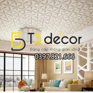 Giấy Dán Tường Hình Học Tam Giác 3D Cho Nhà Hàng Quán Bar 3D128 - Ảnh 4
