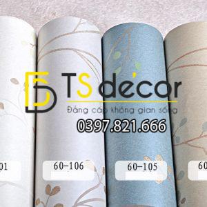 Giấy Dán Tường Họa Tiết Cây Lá Nhỏ Đơn Giản 3D138 - Ảnh 3