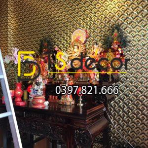 Giấy Dán Tường Họa Tiết Phật Giáo Trang Trí Đền Chùa Phòng Thờ 3D195 - Ảnh 3