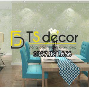 Giấy Dán Tường 3D Họa Tiết Hoa Sen Cách Điệu Dập Nổi 3D010 - Ảnh 3