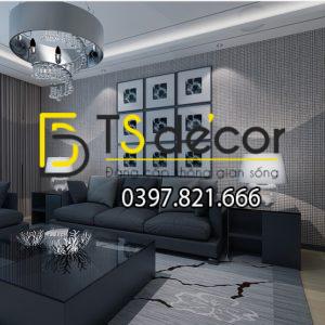Giấy Dán Tường 3D – Chi Tiết Vuông Dập Nổi Đơn Giản 3D002 - Ảnh 3