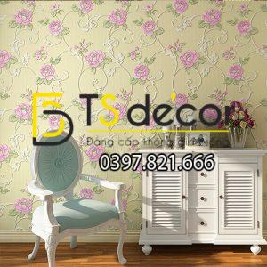 Giấy Dán Tường Hoa Hồng Dập Nổi 3D077 - Ảnh 5
