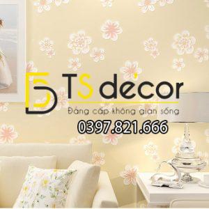 Giấy Dán Tường Họa Tiết Hoa Đào 3D068 - Ảnh 3