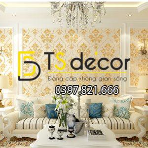 Giấy Dán Tường 3D Họa Tiết Hoa Dập Nổi Đính Kim Cương – 3D028 - Ảnh 6