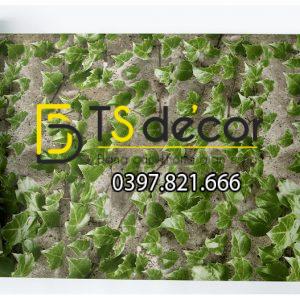 Giấy Dán Tường 3D Giả Lá Cây Retro Cho Nhà Hàng Quán Ăn Nhanh 3D206 - Ảnh 6