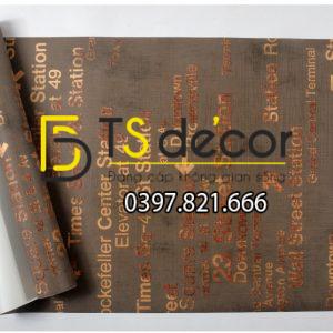 Giấy Dán Tường Chữ Cái Phong Cách Retro 3D207 - Ảnh 9