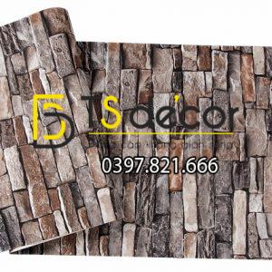 Giấy Dán Tường Giả Gạch Cổ Độc Đáo 3D119 - Ảnh 2
