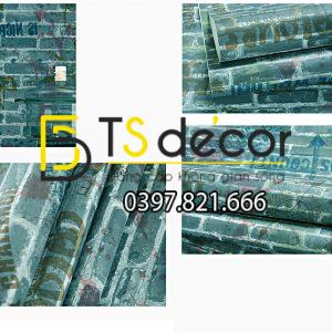Giấy Dán Tường Giả Gạch Graffiti Hip Hop 3D216 - Ảnh 4