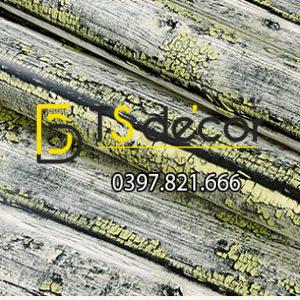Giấy Dán Tường Giả Gỗ Cháy Độc Đáo 3D228 - Ảnh 7