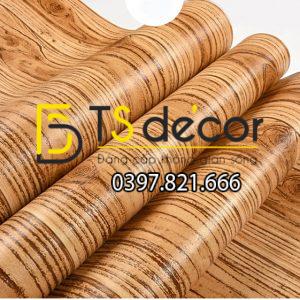 Giấy Dán Tường Giả Vân Gỗ Sang Trọng 3D190 - Ảnh 3