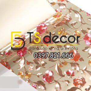 Giấy Dán Tường Hoa Ánh Kim Cho Tiệm Váy Cưới 3D203 - Ảnh 4